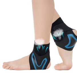 Atuoxing Foot Wrap, Restore - Plantar Fasciitis Foot Wrap, Foot Bandage for Plantar Fasciitis, Foot Wrap, Flexible Ankle Brace, Compression Wrap Cover for Men and Women (Blue, M)