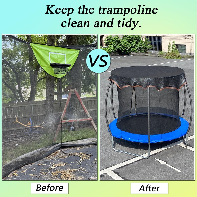 XATAMIO Trampoline Shade Cover 16FT Round High-Density Trampoline Cover