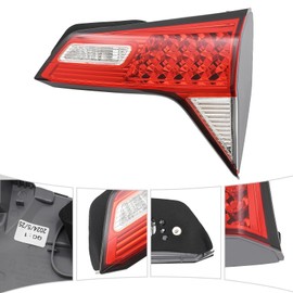 LED Inner Tail Light Rear Brake Lamps Fits for 2019-2022 Honda HR-V HRV, OEM # 34155T7AA31 34150T7AA31, Direct Replacement (Right Passenger Side)