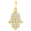 Jewelry America 14k Yellow Gold Mini Hamsa Hand of Fatima