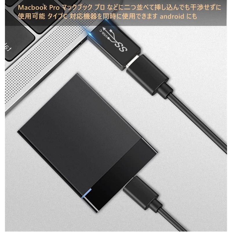 YFFSFDC Type C USB Converter Adapter [3 Pack] USB-C Male