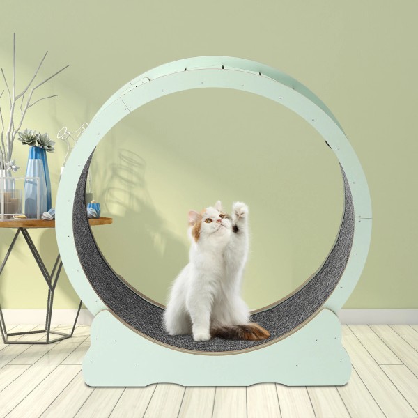 SENDERPICK Modern Cat Wheel Round Cat Exercise Wheel for Indoor