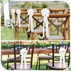24 Set Wedding Aisle Decorations for Ceremony Chairs with Ribbon