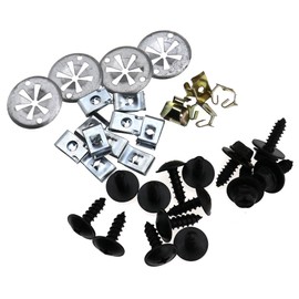 eMagTech Underrun Protection Installation Kit Screw Mounting Engine Protection Underbody Protection Compatible with VW Golf MK4 Bora