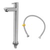 Single Cold Water Kitchen Faucet Stainless Steel Single Hole Bathroom