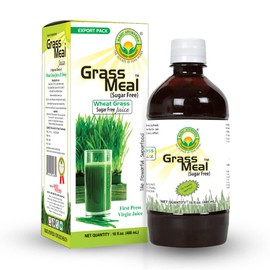 Basic Ayurveda Wheat Grass Meal Juice with No Added Sugar | Organic Herbal Drink for Immune Support | Purifying & Natural | Sugar Free | 16.23 Fl Oz (480ml)