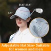 Peicees Wide Brim Baseball Cap for Women Mens Sun Hat