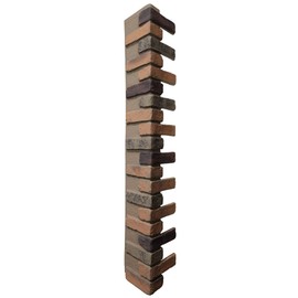 Outside Corner for EverStone Faux Classic Aged Brick Siding Panels, 8 1/2"W x 8"D x 53"H, Alamo Color