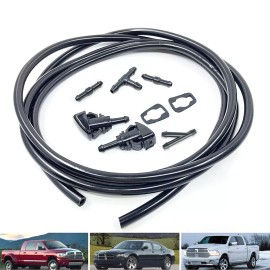 Universal Car Windshield Wiper Squirter Washer Nozzle Spray Jet Kit Fluid Hose T