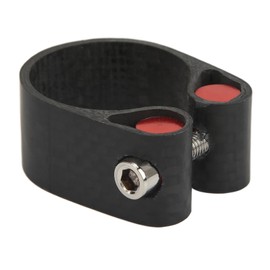 Bike Seatpost Clamp Carbon Fiber Mountain Bike Tube Clip Black CNC Cutting Seatpost Collar for Road Bikes 30.8/31.6mm