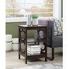 Convenience Concepts Omega End Table with Shelves, Espresso
