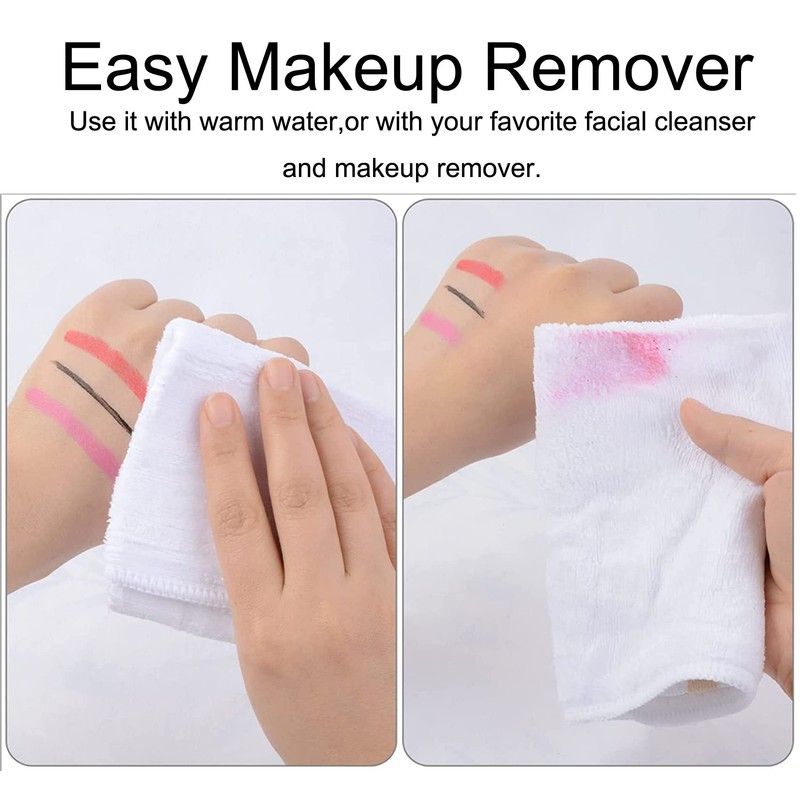 Microfibre Face Cleaning Cloths Makeup Remover Cloth Make-Up Wipes Pack