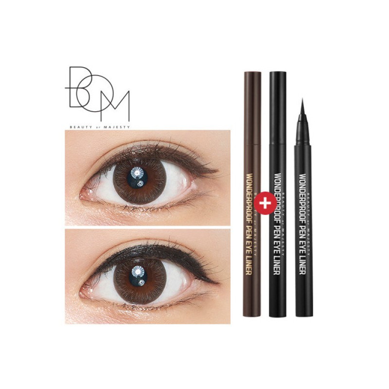 BOM Wonderproof Pen Eyeliner - #01 Wonder Black / 비오엠