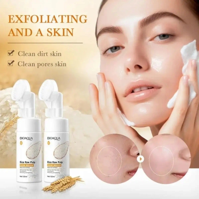 Limpiador Facial Extracto Arroz Bioaqua Aclara Quita Manchas