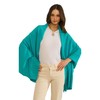 Mimi & Thomas Pure Cashmere Turquoise Travel Wrap Shawl Gift
