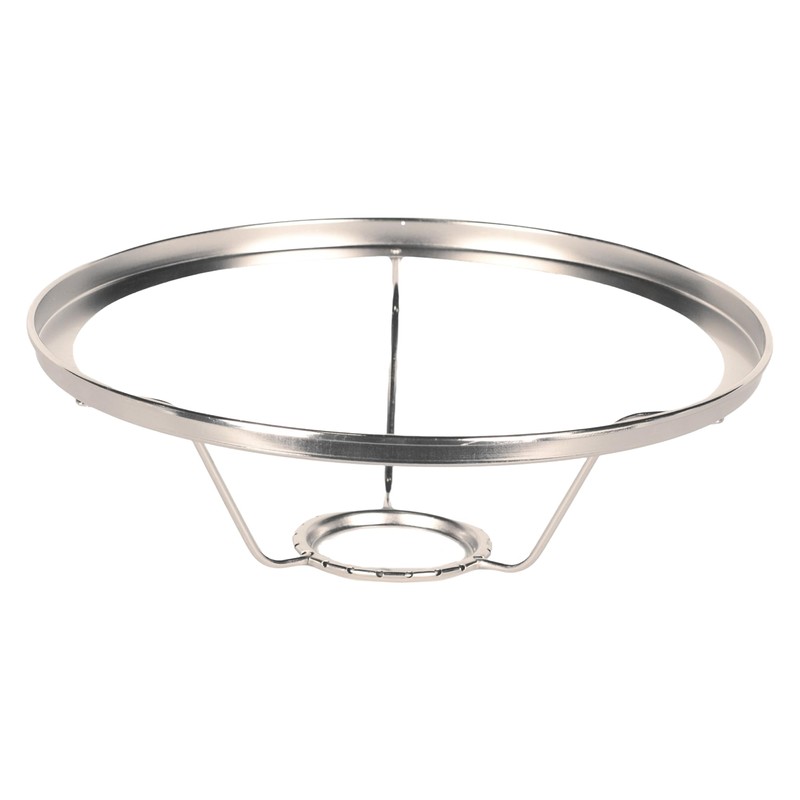 Aladdin Nickel Plated 10" Under Burner Shade Ring for Glass