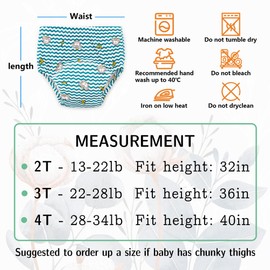 Max Shape Baby Boys Training Pants Underwear, Toddler Boys Potty Pee Training Underwear 4 Pack 3T