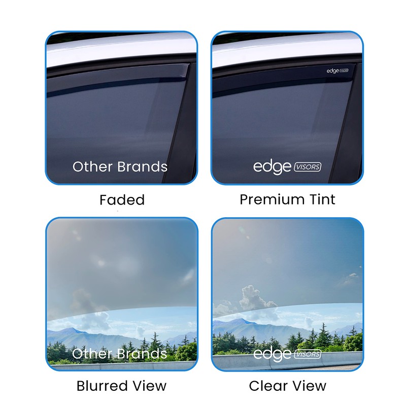 EdgeVisors Wind Deflectors Set Fits: VW Passat B6/B7 2005-2014 5