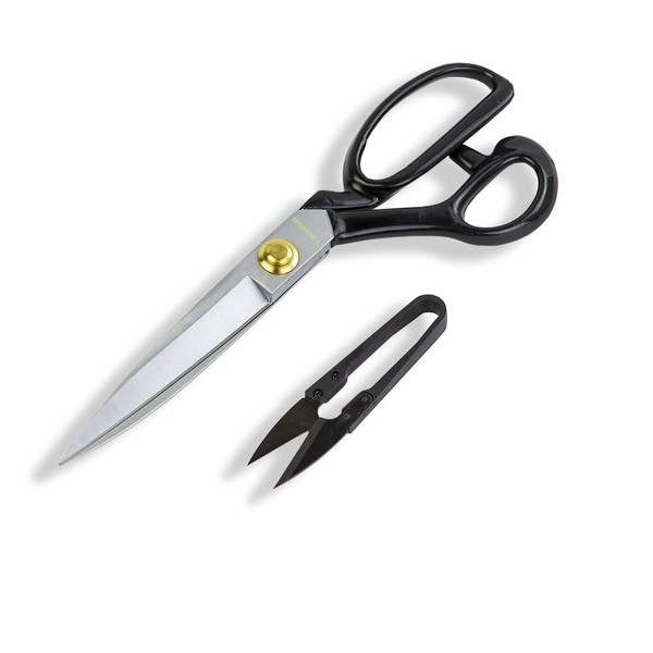 Left-Handed Dressmaking Scissors by Galadim - Dressmaker Fabric Shears Stainless Steel - Tailor's Scissors for Cutting Fabric, Leather GD-003-CA-L-3