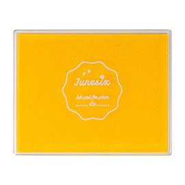 Ink Pad, 5x4'' Washable Stamp Ink Pad for Kids, Yellow