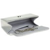 CASPAR TA351 Women Clutch/Evening Bag with Gathering, Colour:silver;Size:One Size