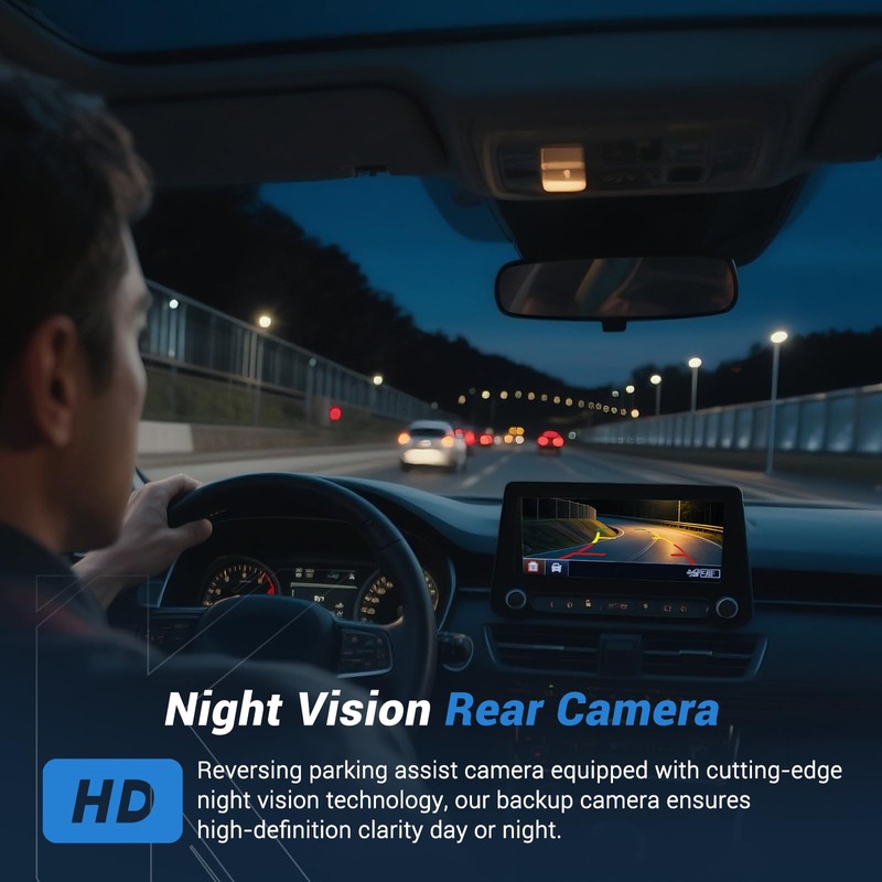 KUTTOLE Rear View Backup Camera Parking Assist Camera Compatible with
