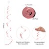30 Pieces Rose Gold Foil Hanging Swirls for Hollywood Party