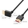 YACSEJAO 8K HDMI 2.1 Right Angle Cable 6.6FT 90 Degree