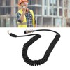 8Pin Speaker Mic Cable Radio Hand Microphone Coiled Cord Replacement