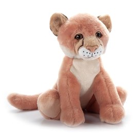 The Petting Zoo Mountain Lion Stuffed Animal, Gifts for Kids, Wild Onez Zoo Animals, Mountain Lion Plush Toy Sitting 12 inches
