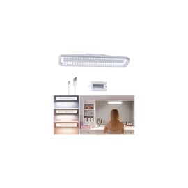 EZVALO Wireless Vanity Lights for Mirror, Rechargeable Makeup Light with 3 Color Modes, Touch Control, Adjustable Angle, Cordless Dimmable Mirror Light for Bathroom, Shave, Women Gift (1 Pack)