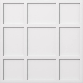 Ekena Millwork CMP34RK Rubik Architectural Grade PVC Contemporary Urethane Ceiling Medallions 34"OD x 11 3/4"C x 1"P