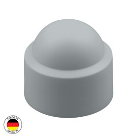 FUX Pack of 10 Hexagonal Screw Covers, Cover Caps for Screws, Cap Nuts, Protective Cap Screw, Variety of Sizes Thread M4 to M36, Screw Cover White Black Grey (M14, SW22, Grey)