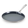 Tramontina Utsava 12-Inch Tri-Ply Clad Stainless Steel Ceramic-Coated Dosa Tawa,