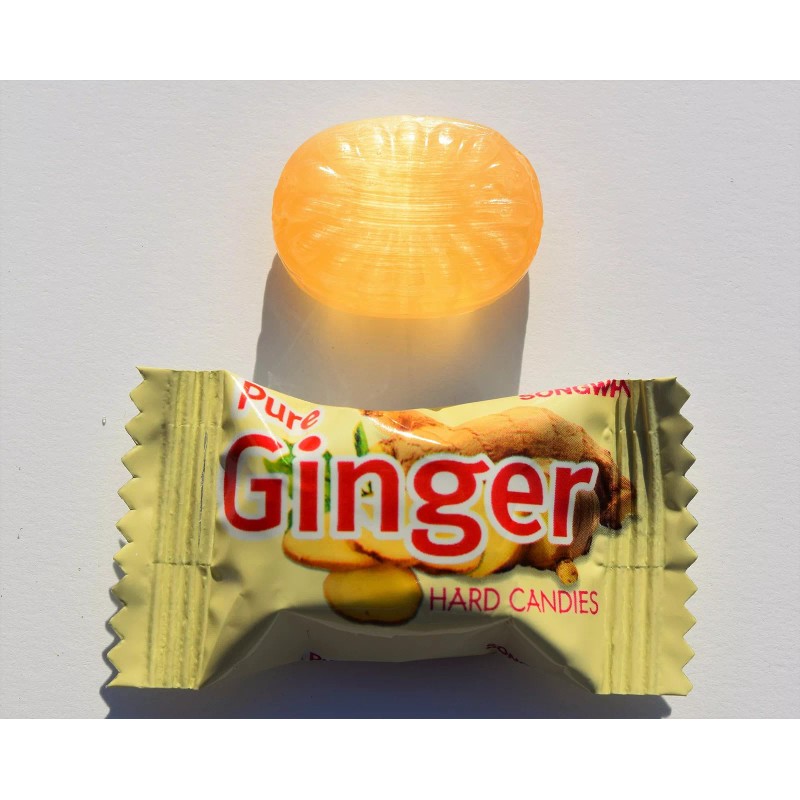 Songwha Pure Ginger Hard Candy 3 Pack 3.5 Ounce All