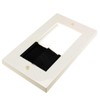 kenable Cable Entry Brush Faceplate Quad Gang with Double Blank