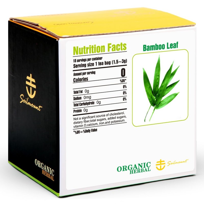 Soilmount Bamboo Leaf Tea - 100% Organic Pure Natural Bamboo