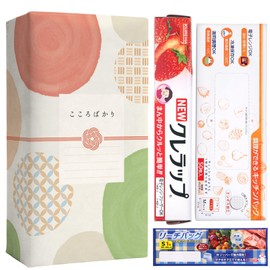 Moving Greetings, Gourmet Item, Set of 3, Gentle Japanese Pattern Design, Wrap, Moving Greetings, Souvenir, Gift, Japanese