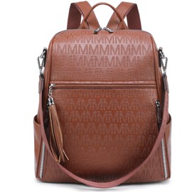 MARCO M KELLY Backpack Purse for Women Convertible PU Leather Travel Backpack Bag Designer Anti-Theft Shoulder Handbag