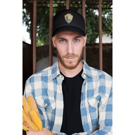 National Park Service Embroidered Trucker Hat Embroidery U.S NPS Cap (Black)