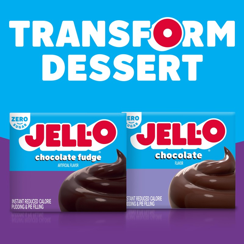 Jell-O Chocolate Fudge Sugar Free & Fat Free Instant Pudding