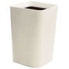 Asvel 621291 Trash Can, Without Lid, White, 8.0 x 8.0