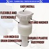 LASCO 03-4315 White Plastic Tubular 1-1/4-Inch Flexible Extendable Slip Joint