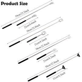 SYTHAK Back Scratcher,Portable Extendable Metal Telescoping Back Massager for Adults Men Women Mothers Day Gift Itch Relief .4PACK