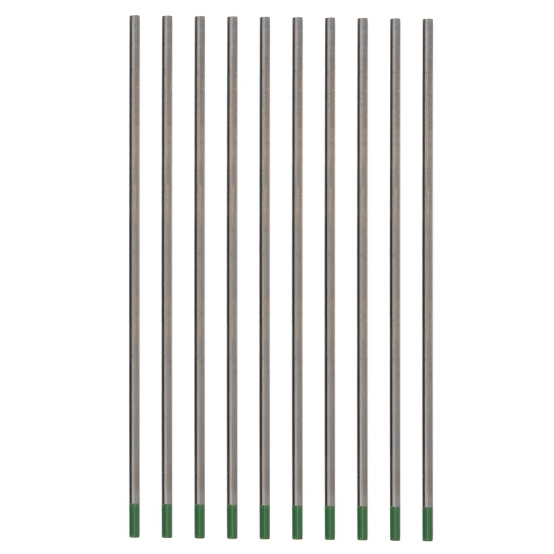 10Pcs TIG Tungsten Electrode WP Green Tip Needles Welding Accessories