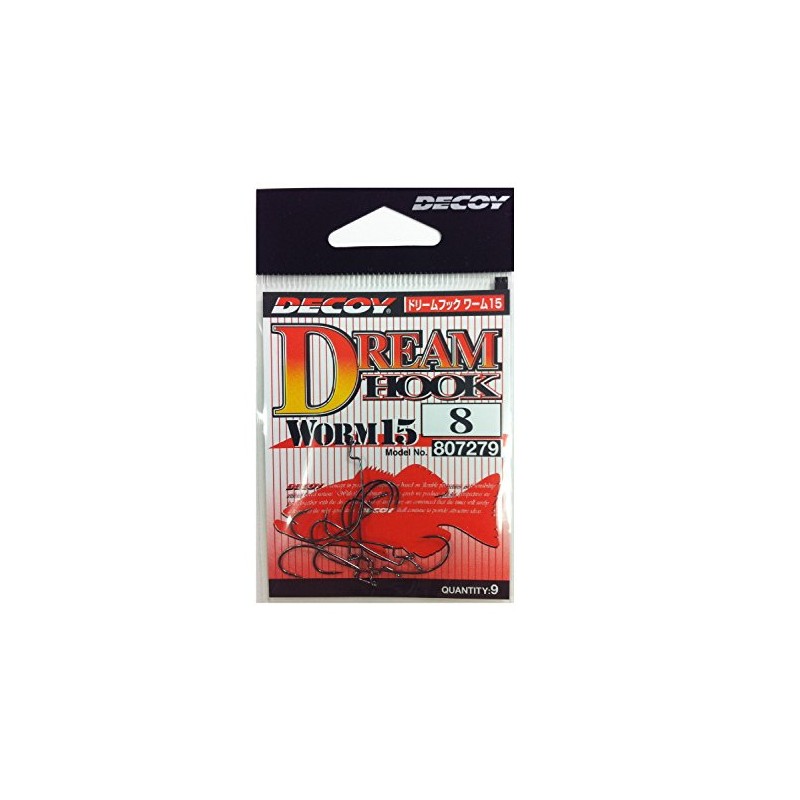 KATSUICHI Decoy Worm 15 Dream Hook 8 Fishing Hooks