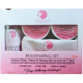 SY Glow Skin Whitening Set, Premium Whitening Soap, Rejuvenating Toner, Night Cream, Day Cream