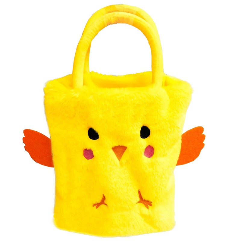 Plush Easter Egg Hunt Bags (Unpersonalized Pack of 4 Chick)