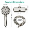 HEROBAI Filtered Shower Head with Handheld Combo, Hard Water Filter