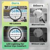 30X 10X Magnifying Glass with Light, Large Hands Free Magnifying